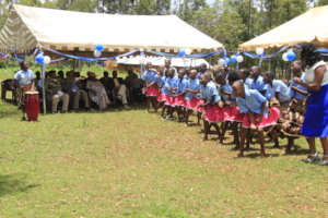 Girls perform during community water celebration