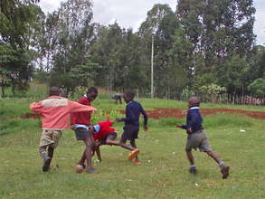 Pickup soccer before dinner