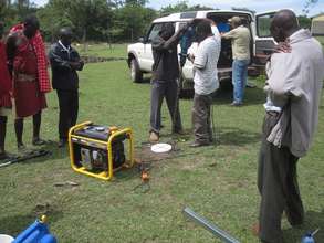 Preparation for the construction of the well