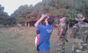 The people were taken bird watching