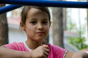 Lucia es beneficiaria de una beca comedor