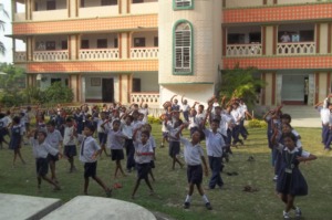 Students engaged in co - curricular activities