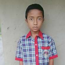 Abir waiting for the school to re-open