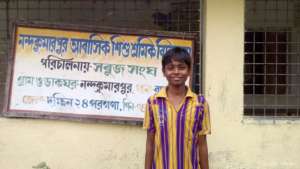 Sandip - rescued child studying in Model School