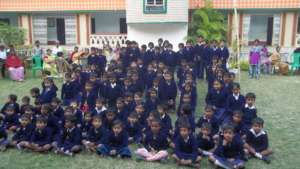Children with Winter cloths