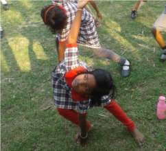 Sarbani in action at Physical Education Class