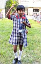 Shruti at dance class in the school