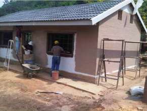 Partially completed CEB house