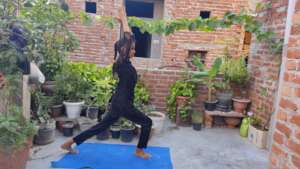 Girl performing Yogasana