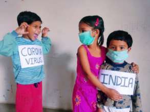 Children enacting Corona terror