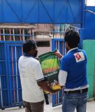 ration kit distribution by AROH