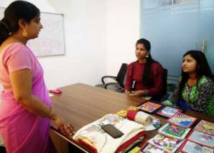 Painting workshop for educators
