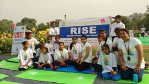 RISE at Yoga Event with Prime Minister