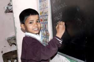 Child enjoying learning at the centre