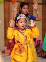 Winning hearts as little Krishna