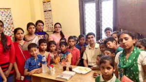Volunteers love to be with the kids