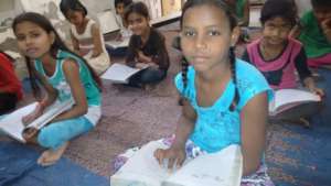 Child studying