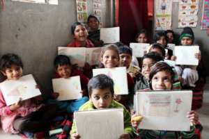 Children enjoying the activities at the centre