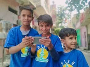 Children supported with online classes