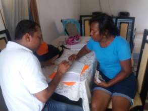 Arelly during the monthly visits