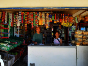 Martha and Roger in their store
