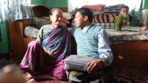 Chini's great-grandson awaits to play with her