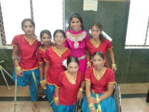 Girls at Home after a dancing session
