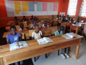 Children during holiday tutoring - no uniforms!