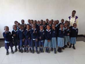 Preschool pupils and their teacher