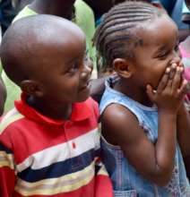 Smiling Nursery School Children
