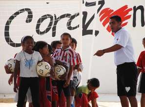 Learning to play Soccer for Peace!!!