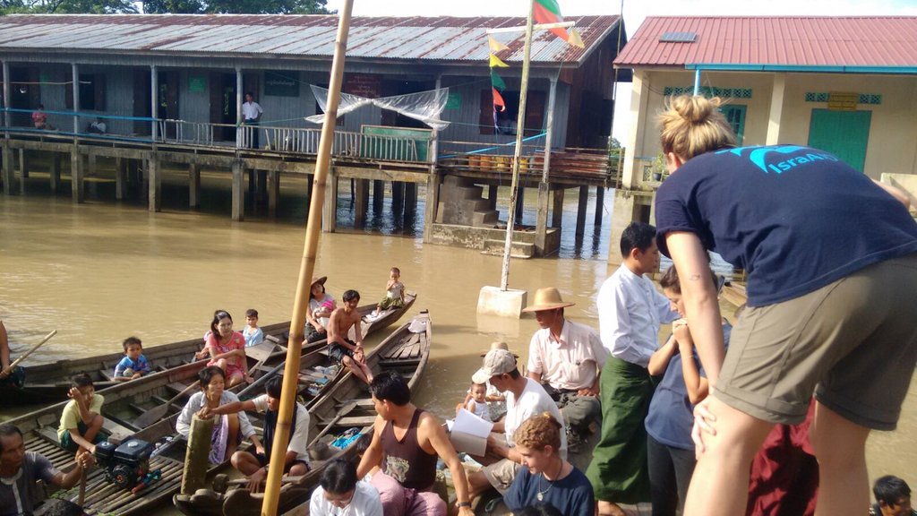 Flood relief for displaced communities in Myanmar