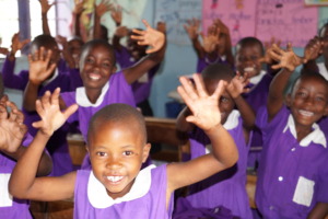 Nyaka Primary School Students in Class