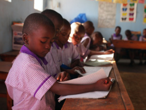 Nyaka Primary School Nursery Students in Class