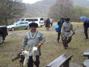 Preparing for filming