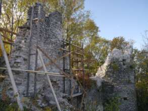 Reinforced wall (from NE)