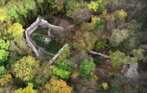 Szadvar lower castle - the start of the pulley