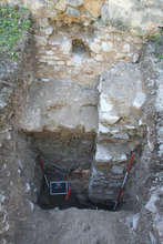 Diggings around the wall