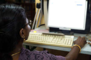 Ruhi at the workstation