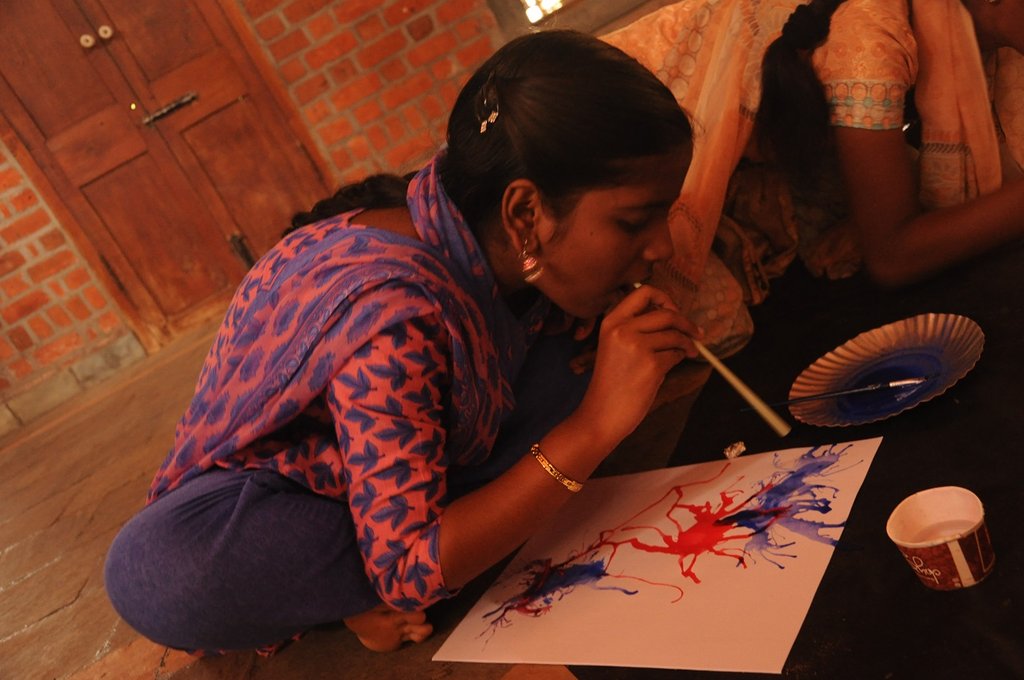 Food for 500 children in our art camps in India