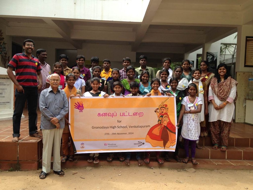 Food for 500 children in our art camps in India