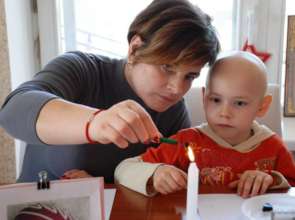 Bohdan and his mom at master class