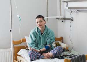 Albina at the hospital