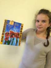 Karima and her painting