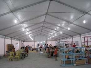 Inside the BigTop, a refuge for children