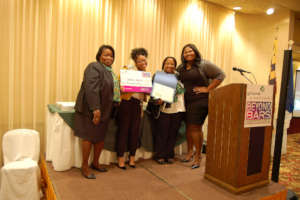 Justice receives a college scholarship