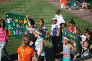 Proud to walk the ballfield at a minor league game