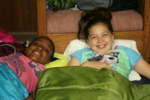 GSBB "sisters" share an overnight camp experience