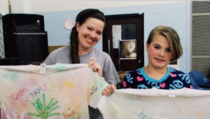 Cierra & Mom make memories & T-shirts