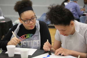 Painting together